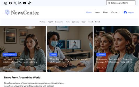 Wix Newspaper Template