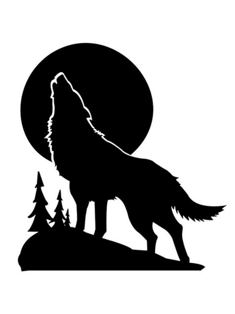Wolf Stencils Printable