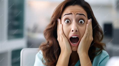 Woman being afraid of future