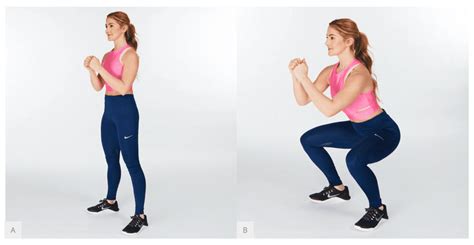 Woman doing a basic squat