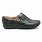 Women's Black Leather Casual Shoes