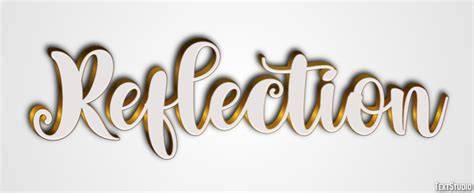 Word Art Reflection Effect
