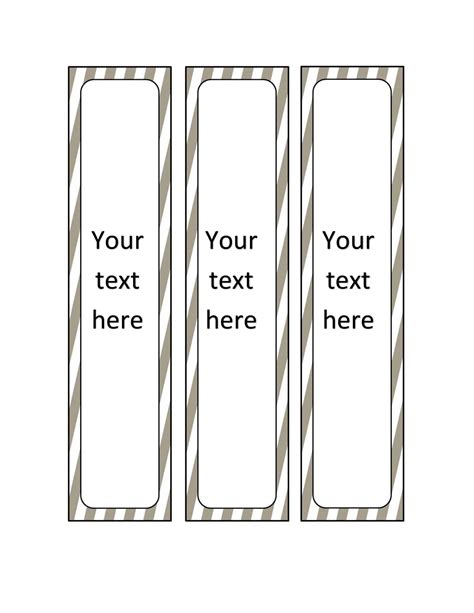 Word Binder Spine Template