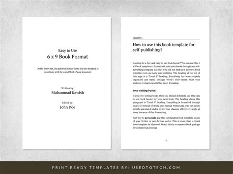 Word Book Templates