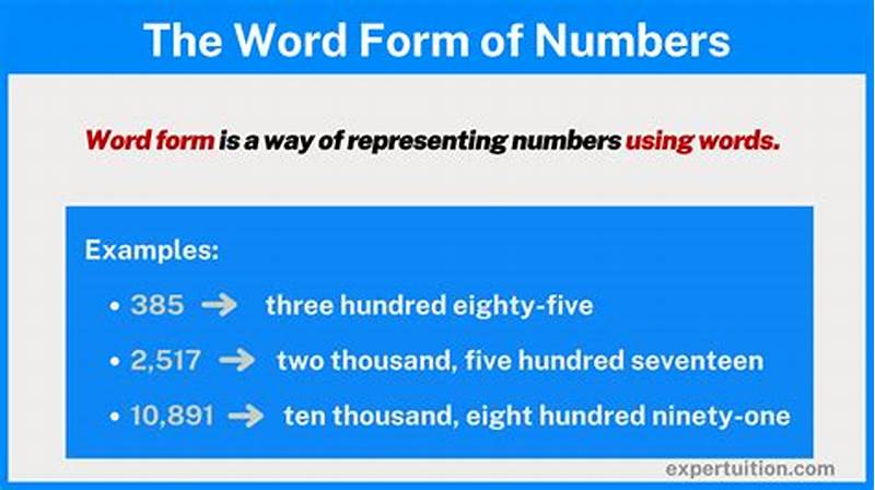 Word Form Examples
