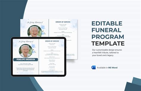 Word Funeral Program Template