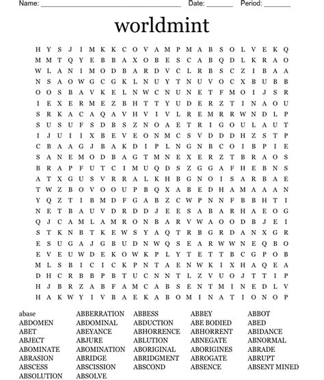 Word Search Starting Coll… 