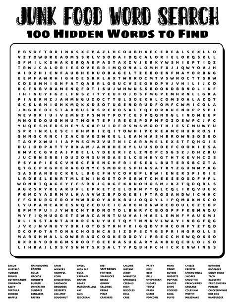Word Search Printables Free