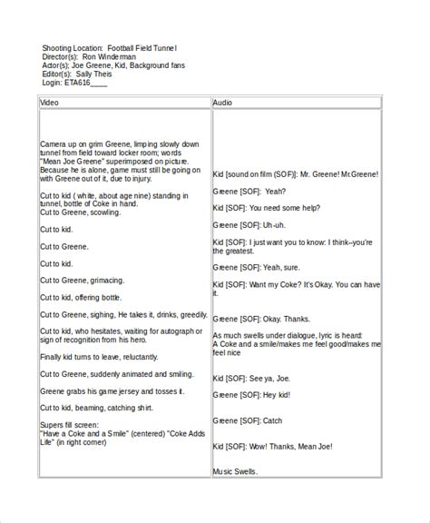 Word Template Script