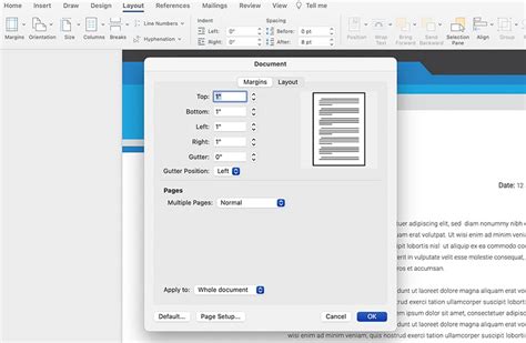 Word The Margins Are Set Outside The Printable Range
