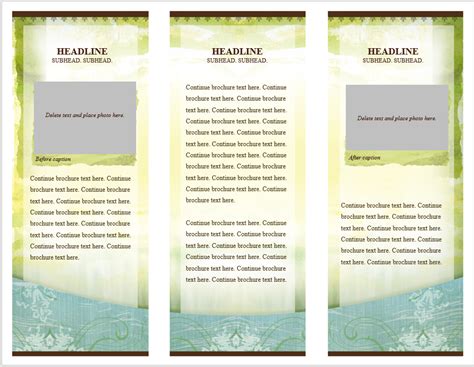 Word Tri Fold Brochure Template