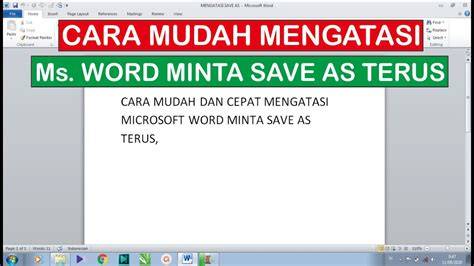 Word minta aktivasi terus