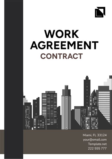 Work Agreement Contract Template