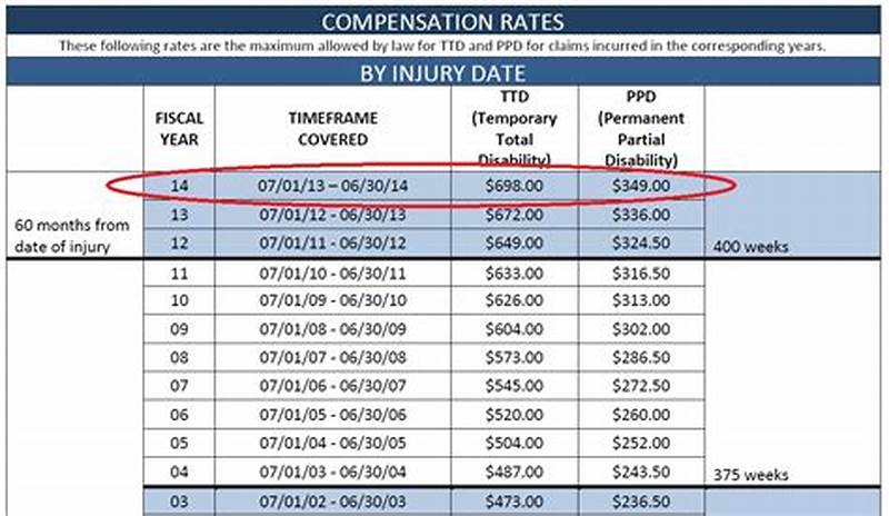 Workers  Comp Disability Chart