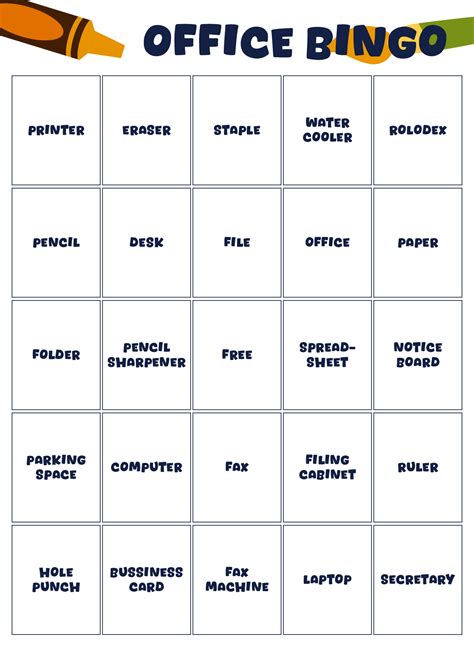 Workplace Bingo Template