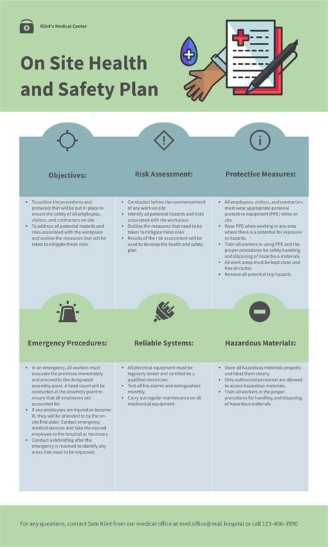 Workplace Health And Safety Plan Template