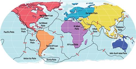 World Map Tectonic