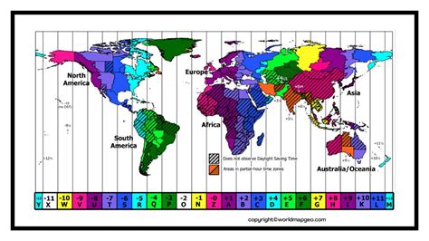World Time Zone Map