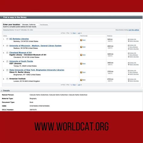 Worldcat Library Catalogue
