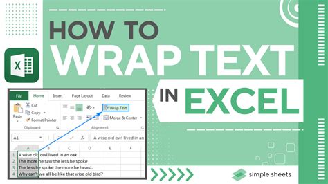 Wrap text di Microsoft Excel