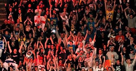 Wrestling fans interaction