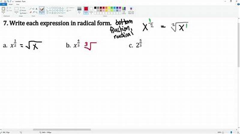Write Each Expression In Radical Form Calculator