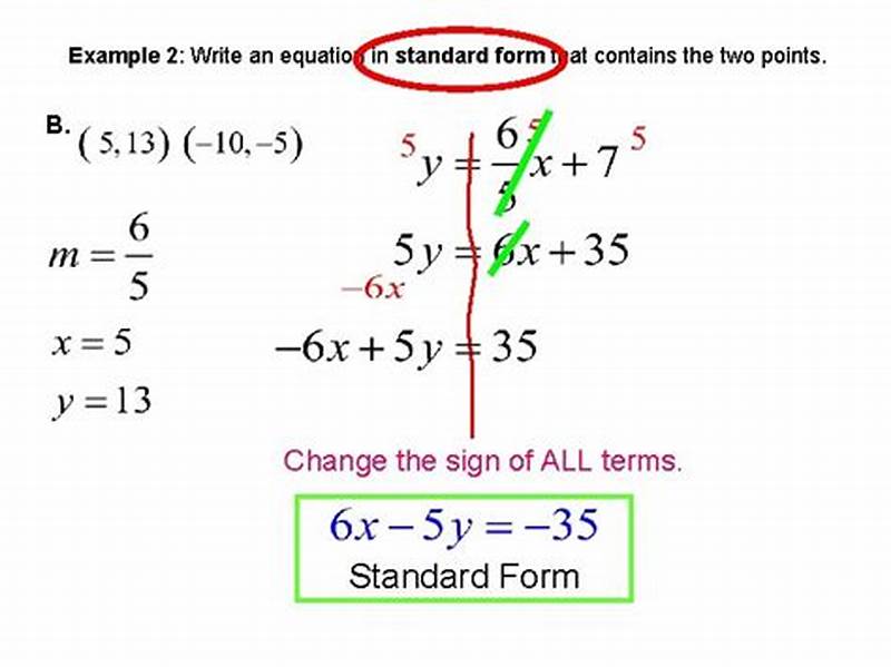 Write Equation In Standard Form Solver