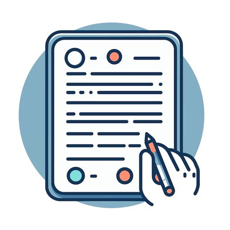 Writing Document Illustration