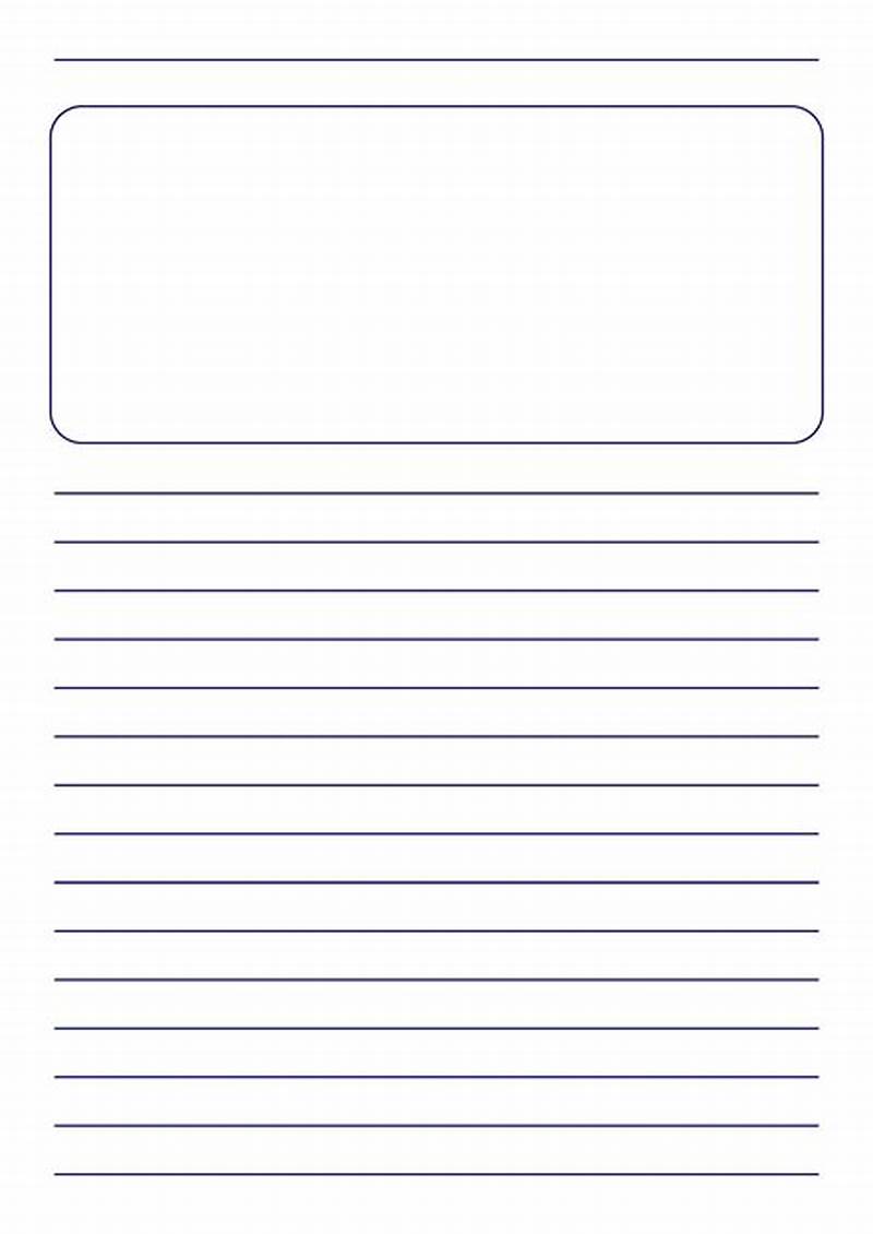 Writing Paper With Picture Box Printable