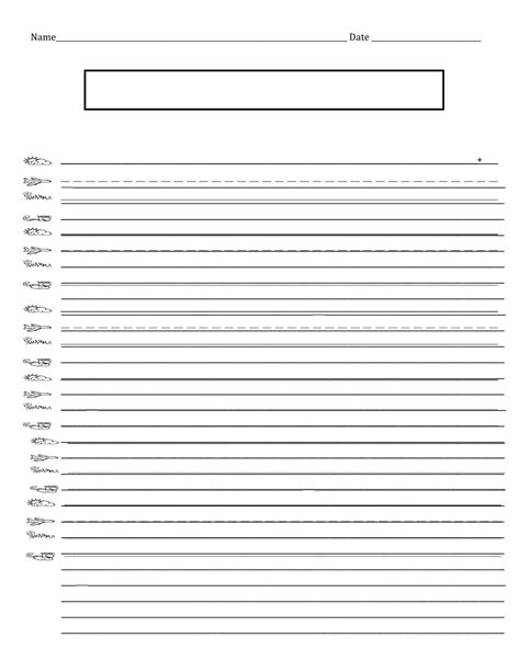 Writing Template With Lines