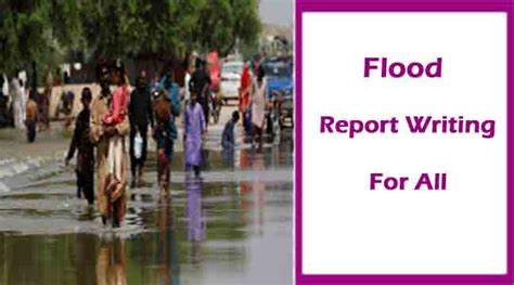Writing a flood report