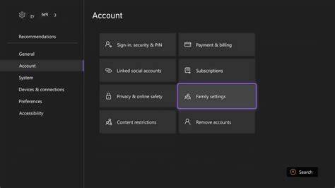 Xbox Family Settings