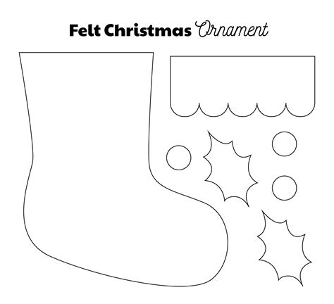 Xmas Felt Templates