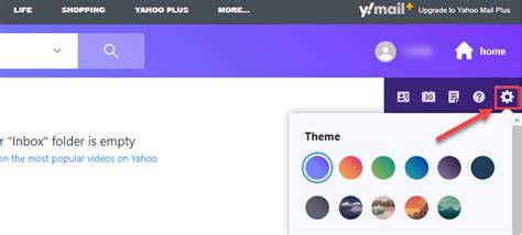 Yahoo Mail Settings Icon