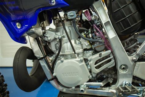 Yamaha YZ250X engine view