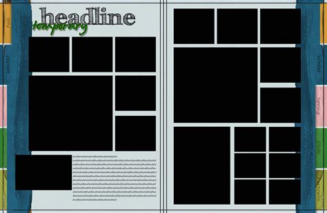 Yearbook Page Layout Templates