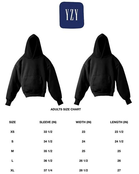 Yeezy Gap Size Chart