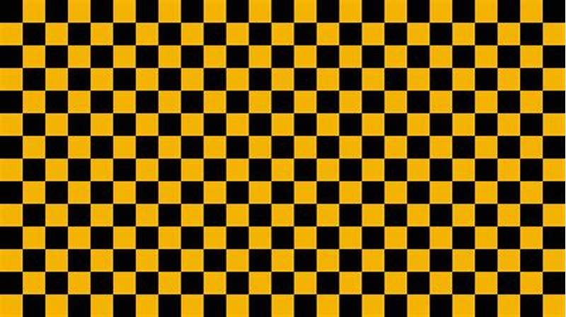 Yellow Checkerboard Pattern