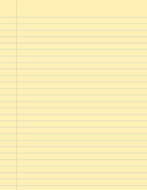 Yellow Printable Paper