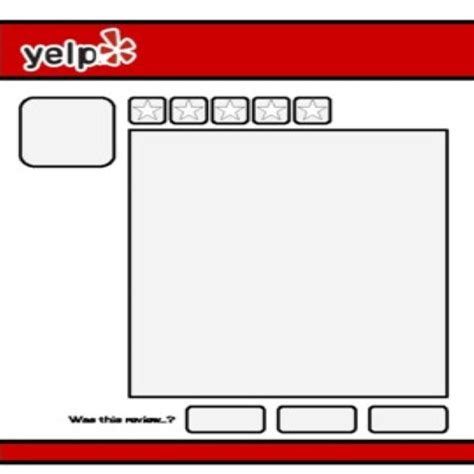 Yelp Review Template