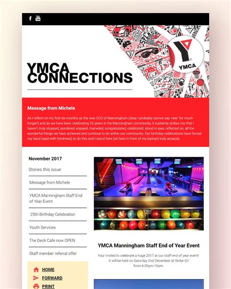 Ymca Newsletter Template