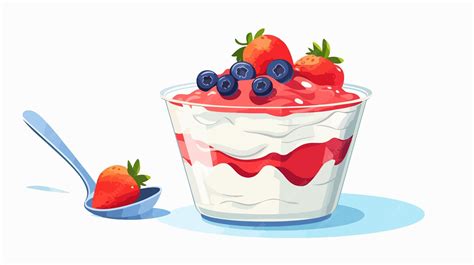 Yoghurt illustration