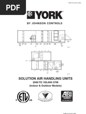 York Air Handling Unit Catalog