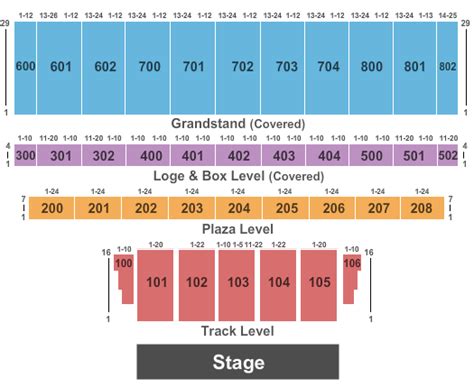 York Fair Grandstand Seating Chart