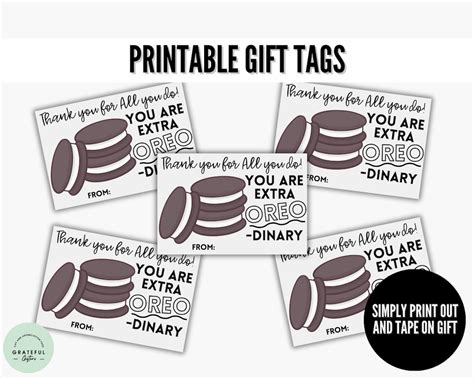 You Are Extra Oreo-dinary Free Printable