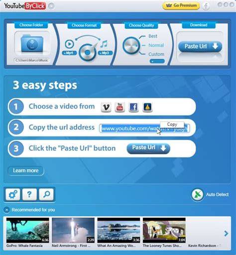 Screenshot aplikasi YouTube ByClick