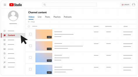 Navigate to Playlists in YouTube Studio