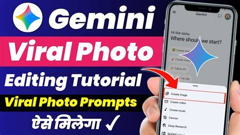 YouTube video thumbnail for Gemini photo editing tutorial