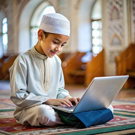 Young student learning Quran