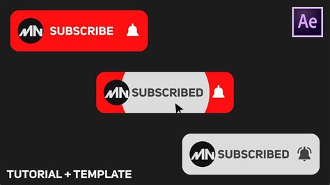 Youtube Subscribe After Effects Template Free